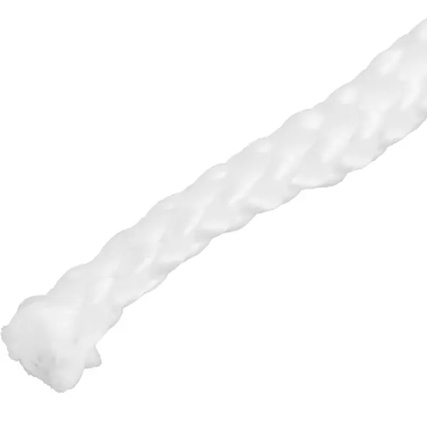 Веревка без сердечника полипропиленовая 4 мм цвет белый, 10 м/уп. сушилка для белья веревка настенная 21 м белый 5x4 2 м
