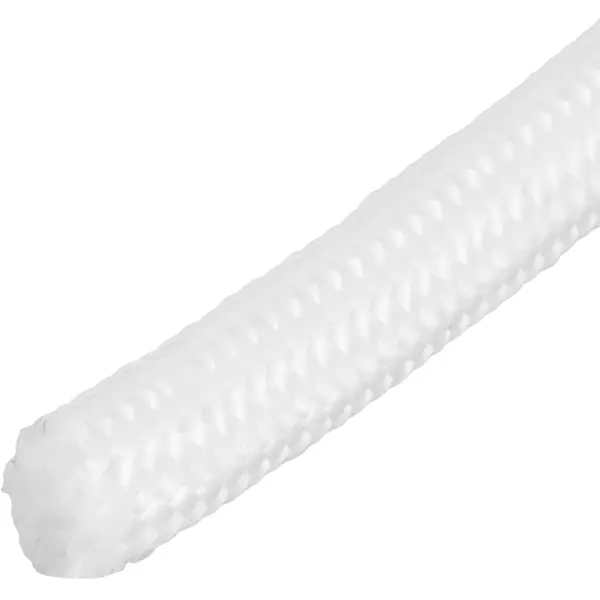 Веревка с сердечником полипропиленовая 8 мм цвет белый, 10 м/уп. веревка полипропилен с сердечником 8 мм белый на отрез