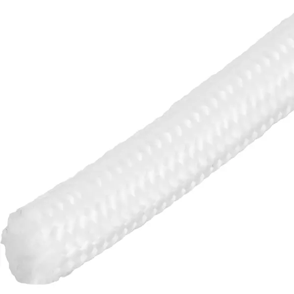 Веревка с сердечником полипропиленовая 10 мм цвет белый, 10 м/уп. веревка полиамидная 22 мм белый на отрез