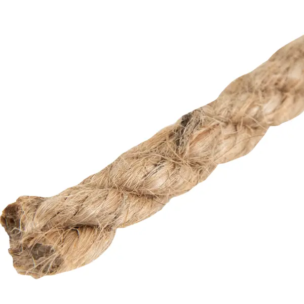 Веревка джут 8 мм цвет бежевый, на отрез веревка джутовая 19 мм коричневый на отрез