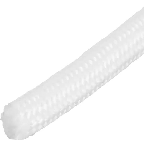 Веревка полипропилен с сердечником 8 мм цвет белый, на отрез веревка полиамидная 8 мм белый 10 м уп