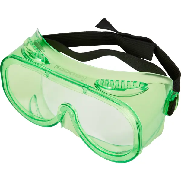 Очки защитные закрытые Dexter 20411LMD прозрачные с непрямой вентиляцией защитные закрытые очки росомз