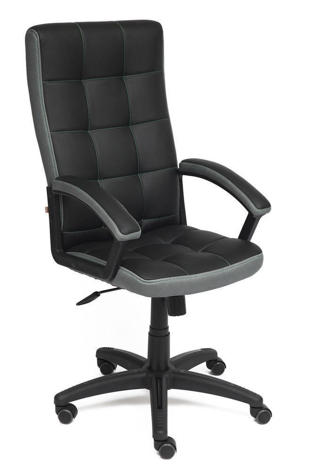 Кресло компьютерное Сантиметр Tetchair заменитель кожи цвет черный .