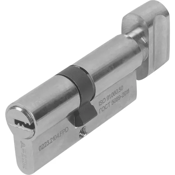Цилиндровые механизмы Apecs Pro LM-68(31/37C)-C-NI 68 мм, ключ/вертушка, цвет никель цилиндр apecs pro 75х45 мм ключ вертушка никель
