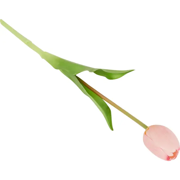 Тюльпаны искусственный Soft touch 1 шт цвет розовый ок искусственный декоративный эустома 63 см розовый y4 7951