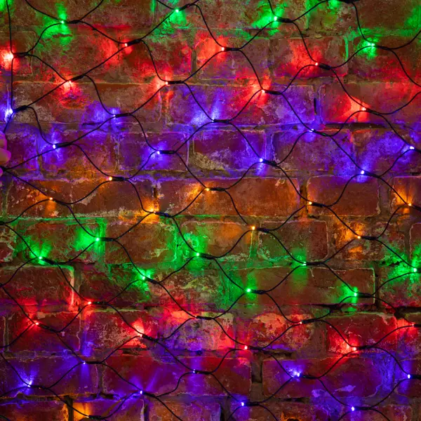 фото Гирлянда светодиодная сеть 1x1.5 м 160 led мультисвет neon-night