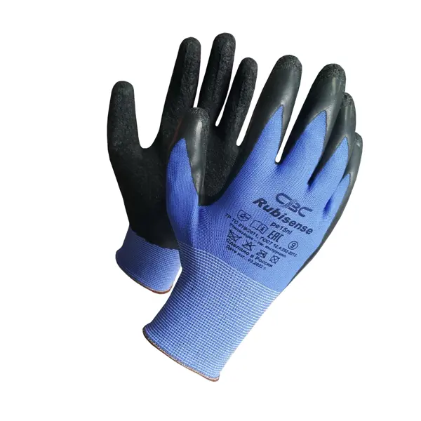 Перчатки обливные с латексным рельефным покрытием CBC PE15NL размер 9/L перчатки защитные свс поликс 93 243 эластичные с полиуретановым покрытием