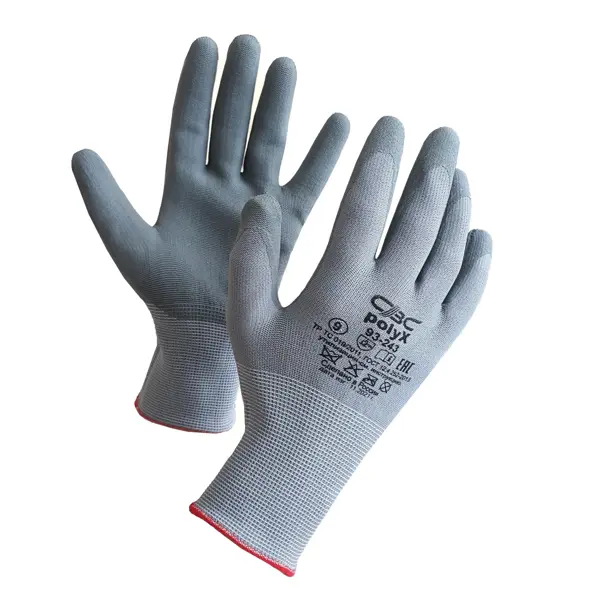 Перчатки обливные полиуретановые CBC 93-243 размер 9/L перчатки для сборочных работ tegera
