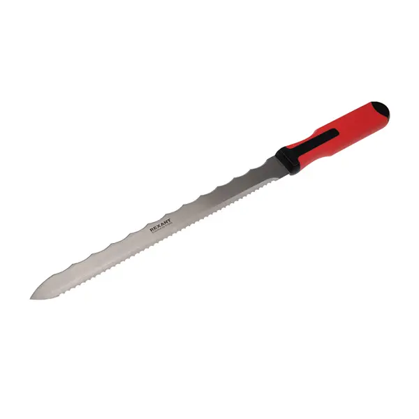 Нож для теплоизоляционных панелей Rexant 280 мм нож finland 2102 с двукомпонентной рукояткой нерж лезвия пласт ножны