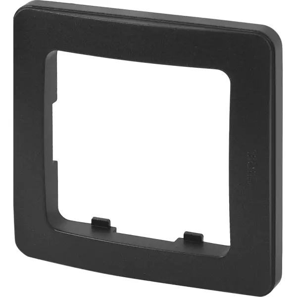 Рамка для розеток и выключателей Hegel Мастер 1 поста цвет черный распределительная коробка скрытая hegel у195 и 74×31×30 мм 5 вводов ip20 цвет чёрный