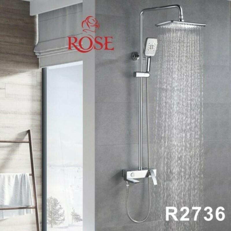 Душевые системы rose. R2736 душевая система Rose хром. Душевая система Rose r2736h чёрный. Душевая система Rose r2036. Душевая стойка со смесителем Rose r2736 хром.