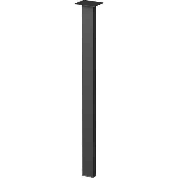 Ножка Лофт 80х99х723 мм цвет черный муар ножка для журн стола скоба 550 черн