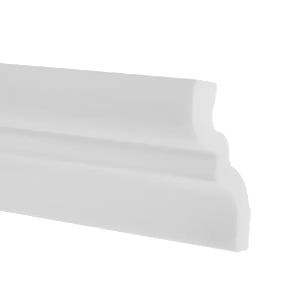 Плинтус потолочный пенополистирол Inspire LX-105 белый 68х80х2000 мм люстра вентилятор потолочный лопастной светодиодная inspire notos с пультом 13 20 м2 вентиляция белый бук