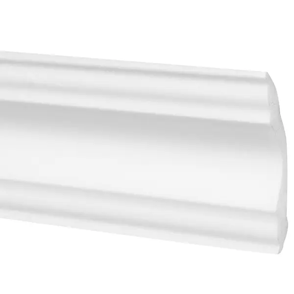 фото Плинтус потолочный экструдированный полистирол inspire 07006а белый 50х50х2000 мм