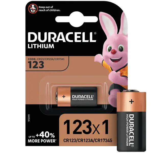  Батарейка литиевая Duracell CR123 ultra