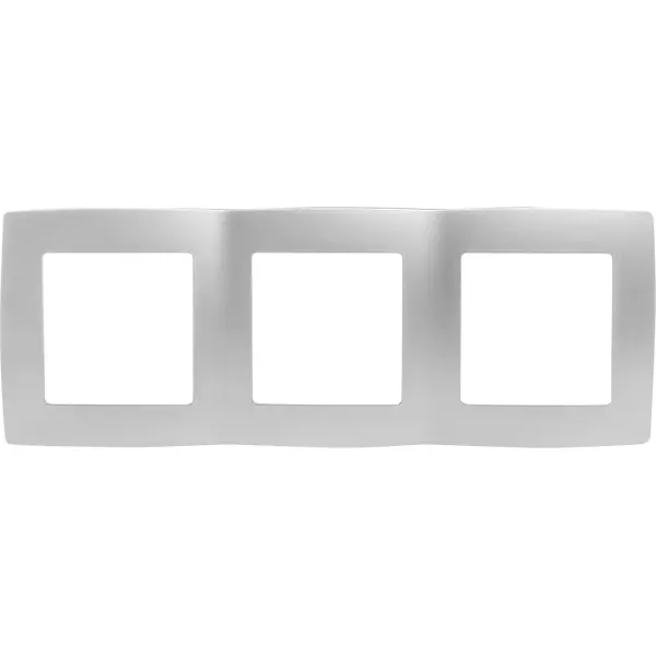 Рамка для розеток и выключателей Эра 12-5003-03 3 поста цвет серый