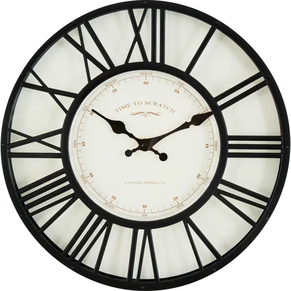 Часы настенные Dream River DMR круглые ø30.4 см цвет черный часы настенные dream river шестеренки gh61159 круглые металл бесшумные ø40