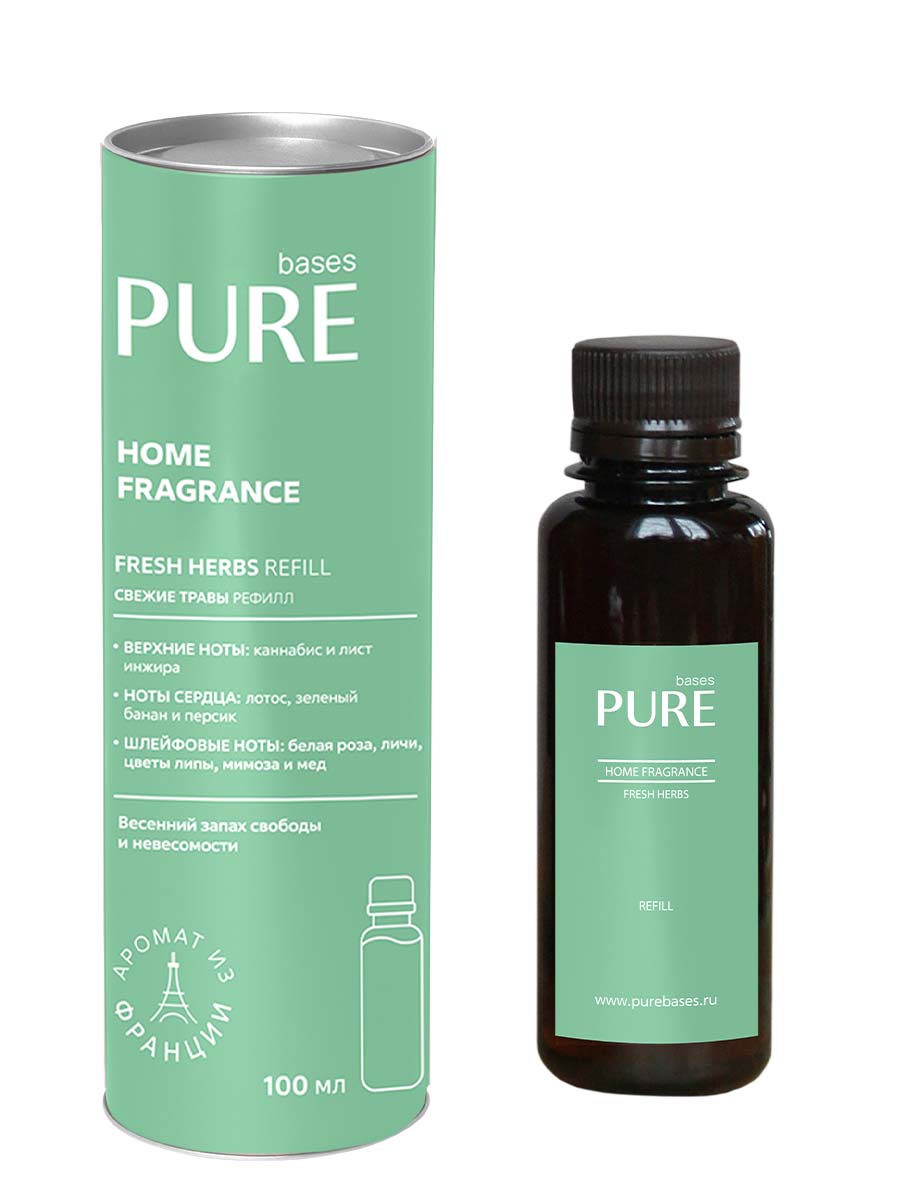 Рефил 100 мл. Pure Herbs. Лосьон для тела Pure Herbs мини.