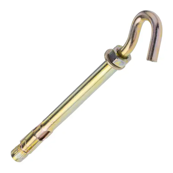 Клиновой анкер-крюк 8x100 мм оцинкованная сталь клиновой анкер крюк м16x130 мм