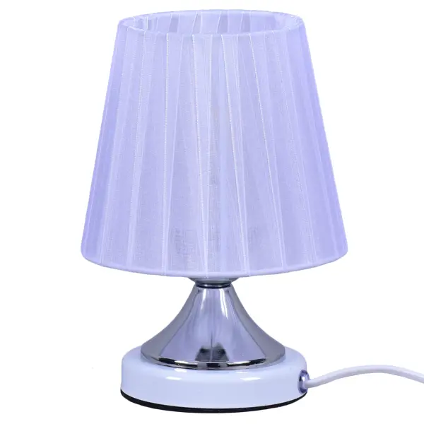 Настольная лампа Антураж, цвет белый/хром основание под сиденье слайдер с поворотной платформой практик praktik slider