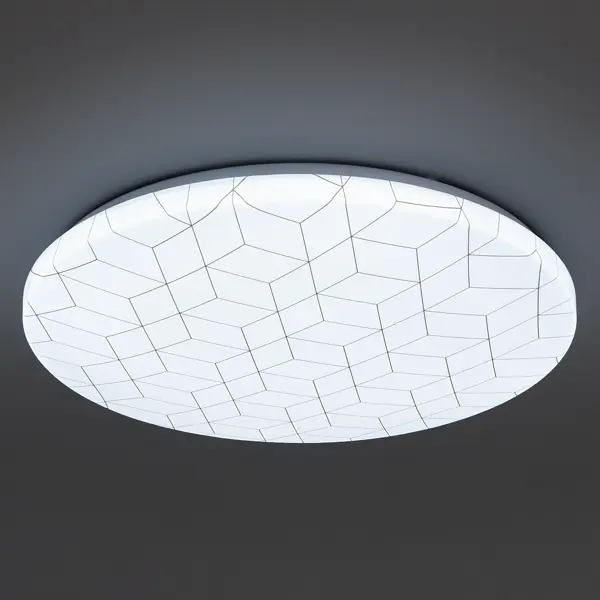 Светильник настенно-потолочный светодиодный Lumin Arte Mosaic C14LLW55W, 30 м², холодный белый свет, цвет белый светильник настенно потолочный светодиодный mosaic 8 м² холодный белый свет белый