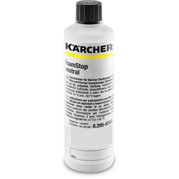 Пеногаситель для пылесосов Karcher Foamstop Neutral 125 мл пеногаситель karcher rm foamstop fruity 6 295 875 0