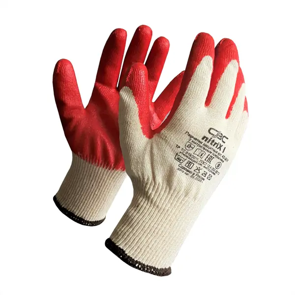 Перчатки обливные нитриловые CBC 42-301 размер 9/ L нитриловые перчатки с твердым манжетом пара