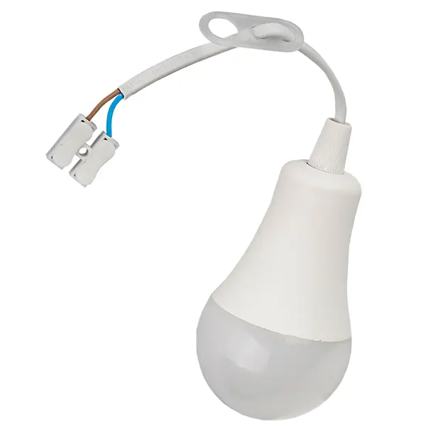 Лампа на подвесе пластиковая с клеммой цвет белый 15 см мягкая игрушка динозавр на подвесе 14 см микс