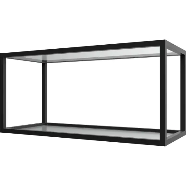 Полка-каркас для кухни 80x38.4x35 см алюминий/стекло комплект полок сиена 2 шт к шкафу низкому 1 стеклодверь стекло