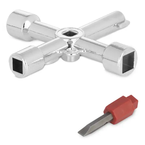 Ключ для электрошкафов Vira 5 профилей и бита ключ трубный газовый самозажимной vira 444004 захват 42 мм длина 300 мм