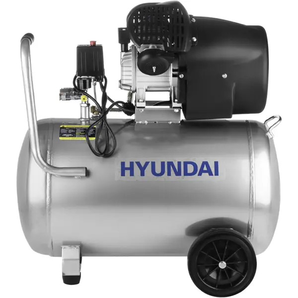 Компрессор поршневой Hyundai HYC 402100LMS, 100 л, 400 л/мин. компрессор масляный hyundai hyc 40100 поршневой