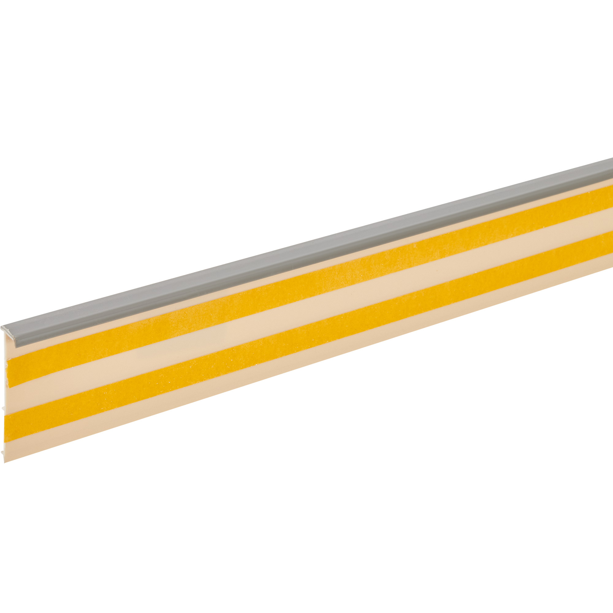 Плинтус напольный ПВХ для ковролина/линолеума 5 см 2.5 м цвет серый в .