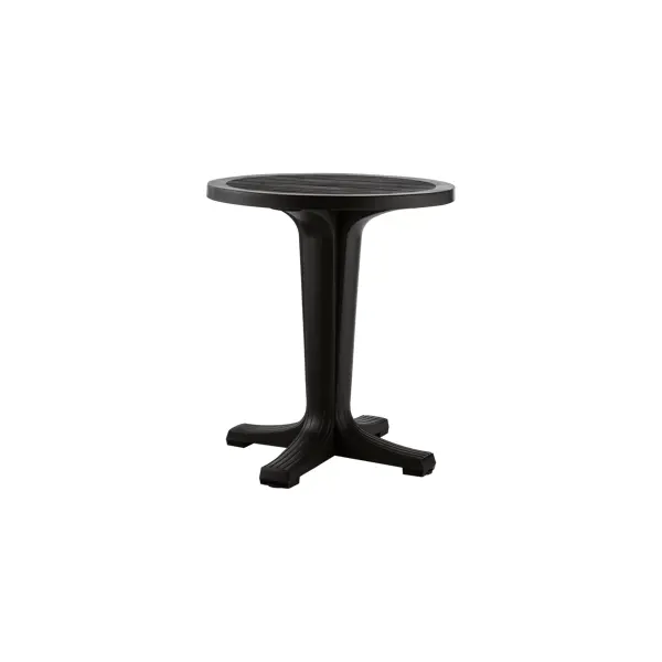 Стол Прованс круглый 65х74 см пластик коричневый стол квадратный элластик пласт прованс grey 80x80 см