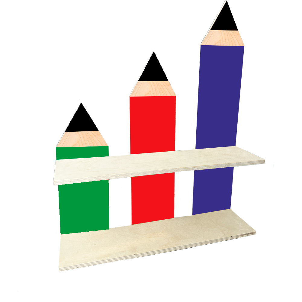 Набор для творчества Полка Карандаши Сделай сам Симфония 50x40x10.5 см  дерево ✳️ купить по цене 524 ₽/шт. в Москве с доставкой в интернет-магазине  Леруа Мерлен