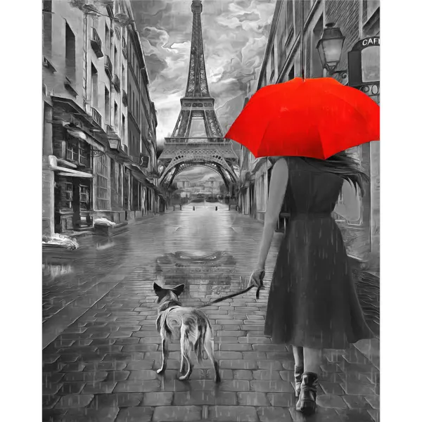 Картина на холсте Постер-лайн Париж 40x50 см картина на холсте постер лайн правила мамы 40x50 см