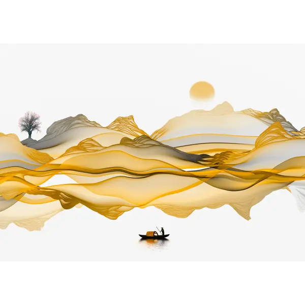 Картина на холсте Постер-лайн Абстракция пейзаж 50x70 см постер тигр 50x70 см