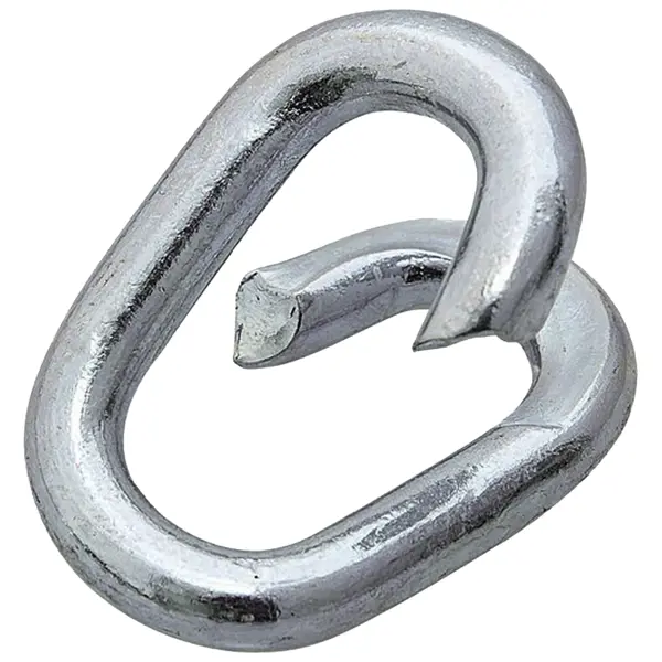 Соединитель цепи, открытый, оцинкованный, 5 мм, 2 шт. оцинкованный забор звено цепи с bodenanker15 х 0 8 м