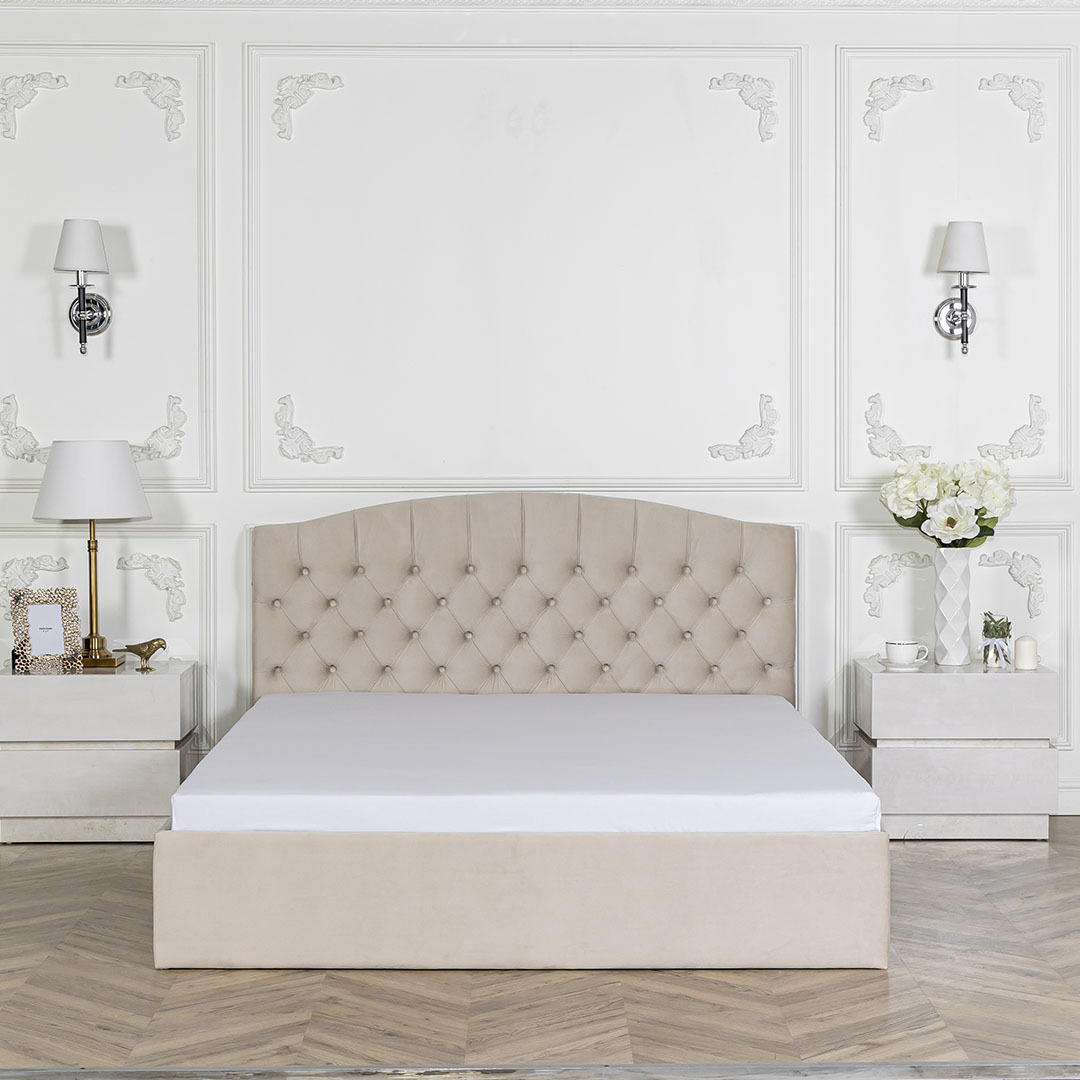Дизайн кровати из ламината