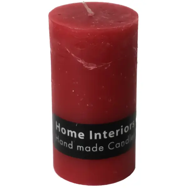 Свеча-столбик Рустик 60x110 мм цвет красный свеча столбик меланж травы лед 13 см