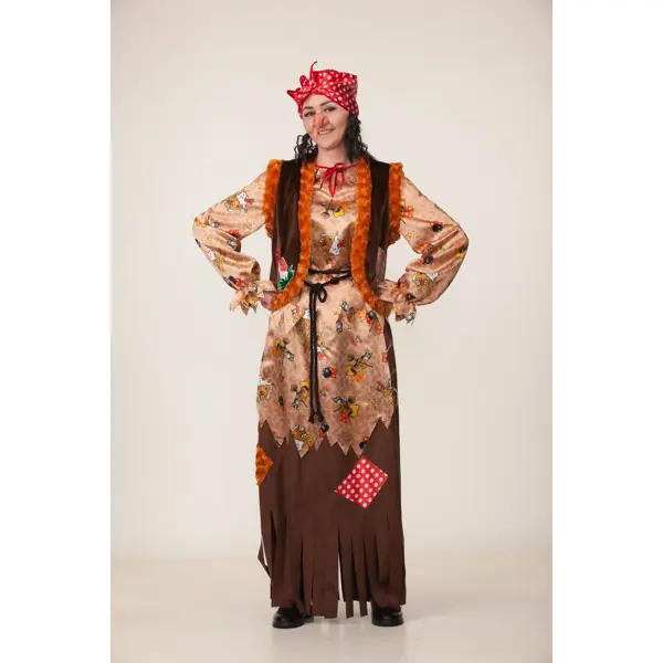 Взрослый карнавальный костюм Баба Яга, 44-50 размер (Бока С)