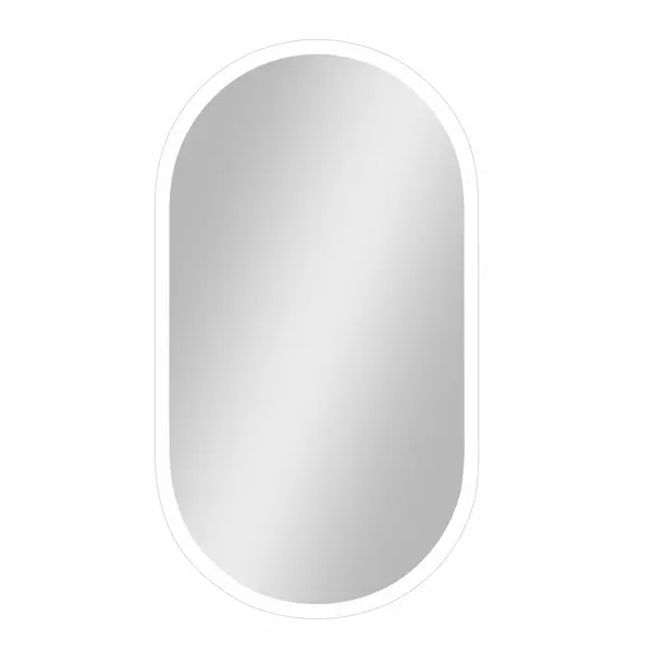 фото Шкаф зеркальный подвесной remix с подсветкой 45x80 см цвет белый без бренда