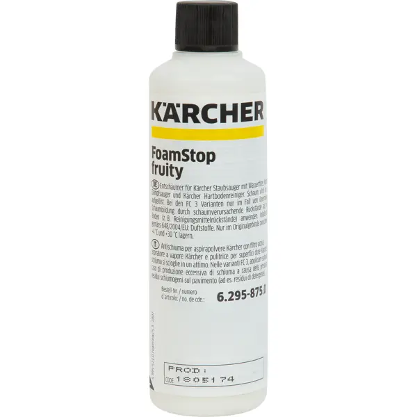 Пеногаситель для пылесосов Karcher Foamstop Fruity 125 мл пеногаситель для пылесосов fox chemie 300мл