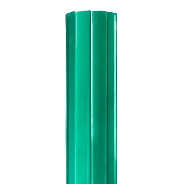 фото Штакетник grand line ral 6005 круглый фигурный 1.5 м зелёный без бренда