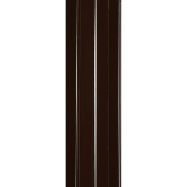фото Штакетник односторонний эко-м 76мм 1.8 м 8017 коричневый без бренда