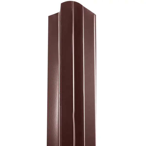 фото Штакетник ст-м 100мм 1.5 м двухсторонний коричневый без бренда