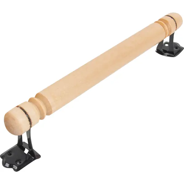Ручка-скоба банная резная деревянная без покрытия 300 мм ручка кнопка банная деревянная лакированная береза