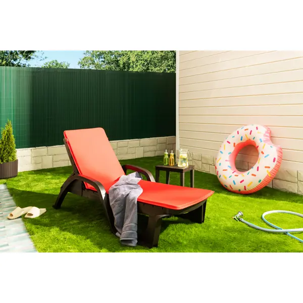 фото Подушка для садовой мебели naterial bigrey 190x55 см полиэстер красный