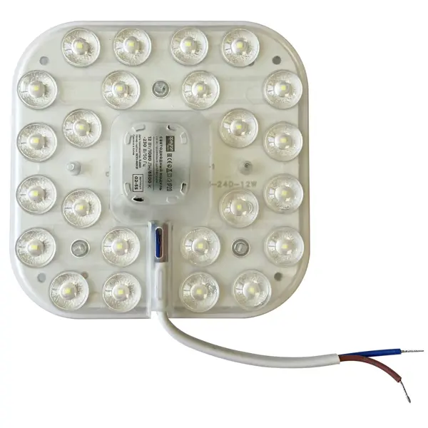 Модуль светодиодный Apeyron квадратный 230В 12Вт 1080Лм холодный белый свет модуль светодиодный с драйвером на магнитах 220 240 в 48 вт диск