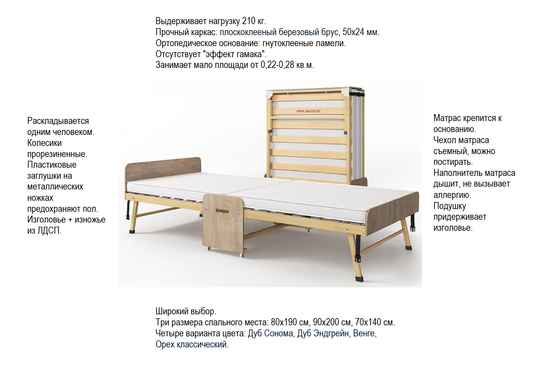 Ортопедическое основание для кровати 70х140