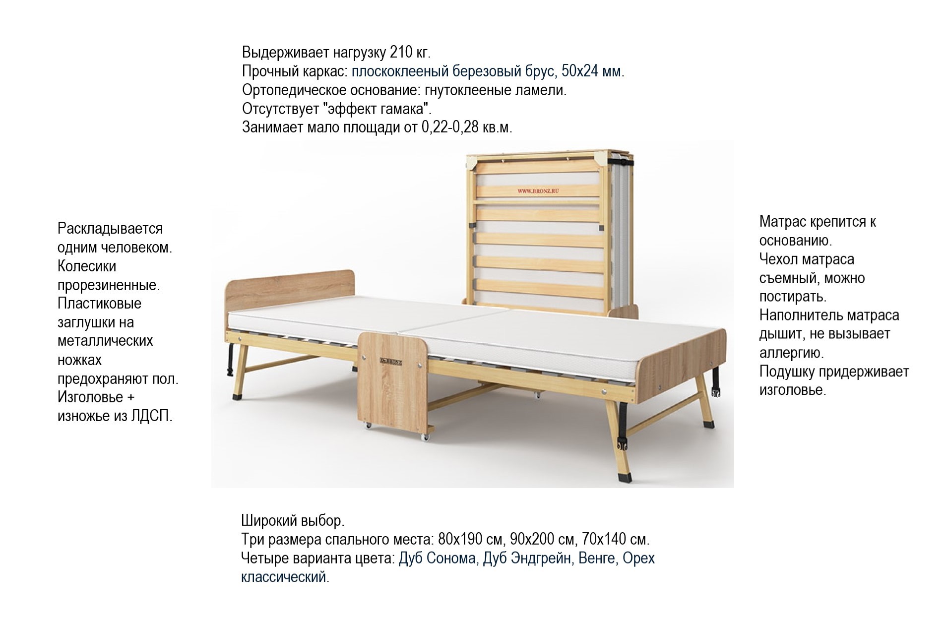 Ортопедическое основание для кровати 70х140